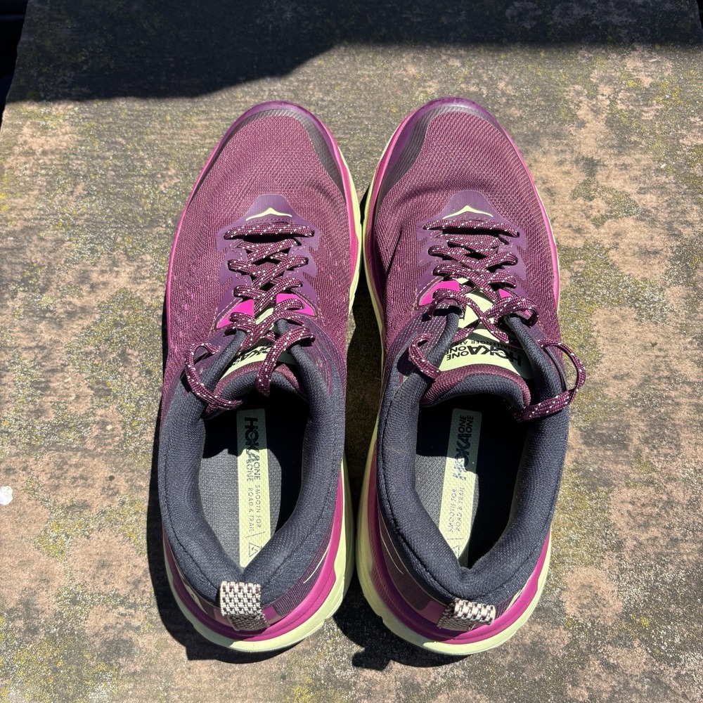 Hoka One One Challenger ATR 6 Womens 11B Shoes Sneakers Wine Purple 1106512 GWBT - Picture 5 of 9